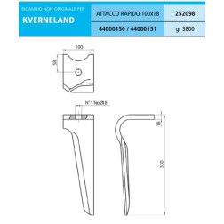 Frezos nagas KVERNELAND 44000151