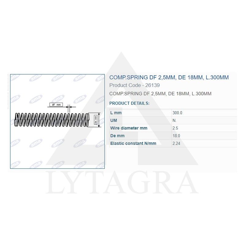 26139 SPYRUOKLE SPAUD.2.5-18-300