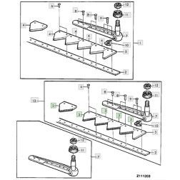 Dalgio segmentas JOHN DEERE P49650 /N066.28