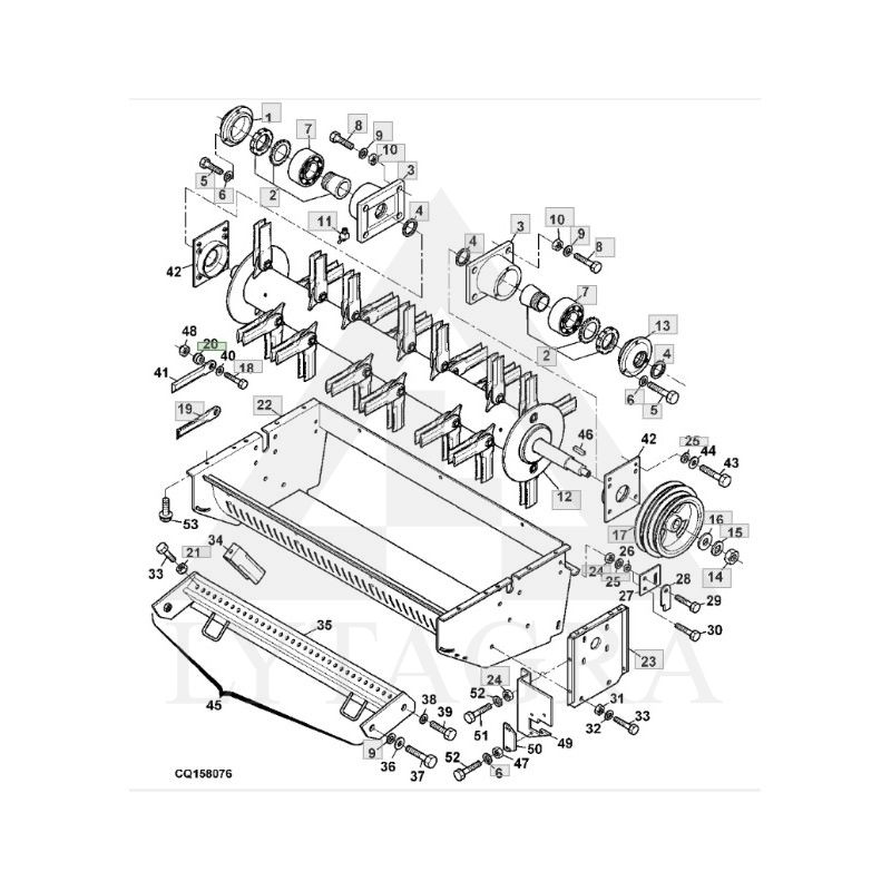 Įvorė smulkinimo peiliukui JOHN DEERE Z51243