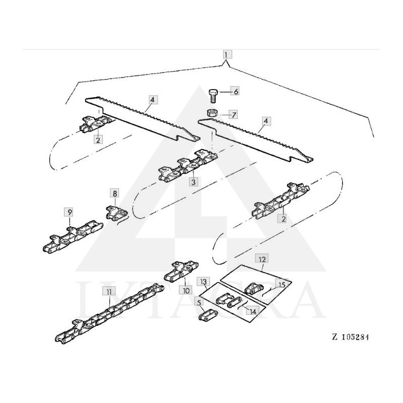 GRANDINĖS SUJUNGIMAS JOHN DEERE AZ24233