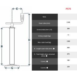 Mechaninis kėliklis 1,2T P575