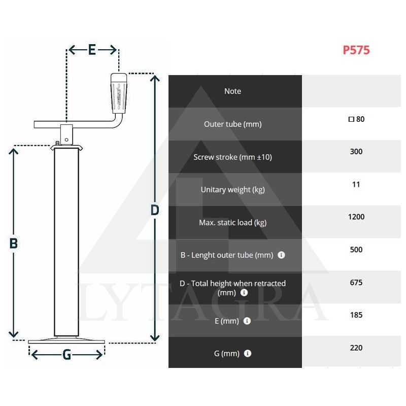 Mechaninis kėliklis 1,2T P575