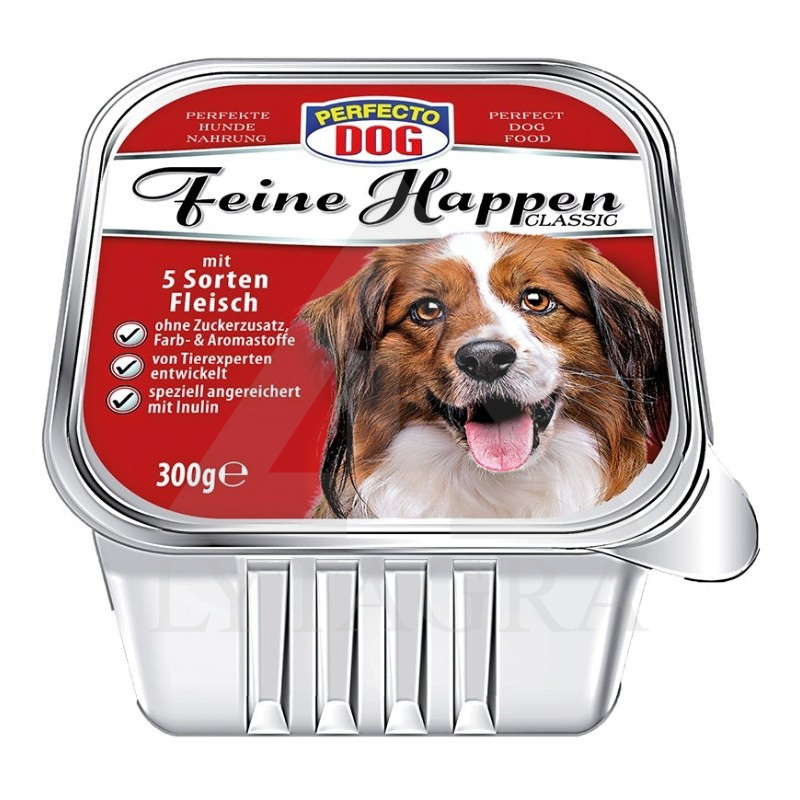 PAŠTETAS ŠUNIMS PERFEKTO 14156 300 GR 5RŪŠ MĖSA