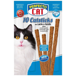 PERFECTO CAT pagaliukai katėms su lašiša 50 g.