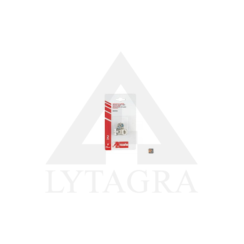 Gnybtai žalvariniai 25mm 2vnt. / 802556