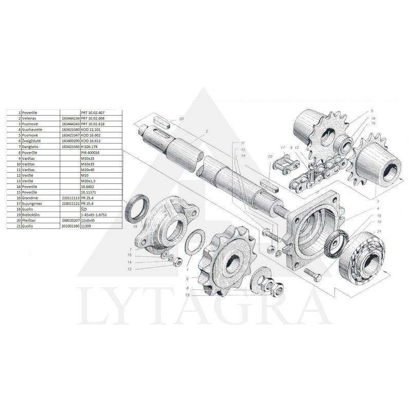 Pusmovė PRT-10 KOD 16.602