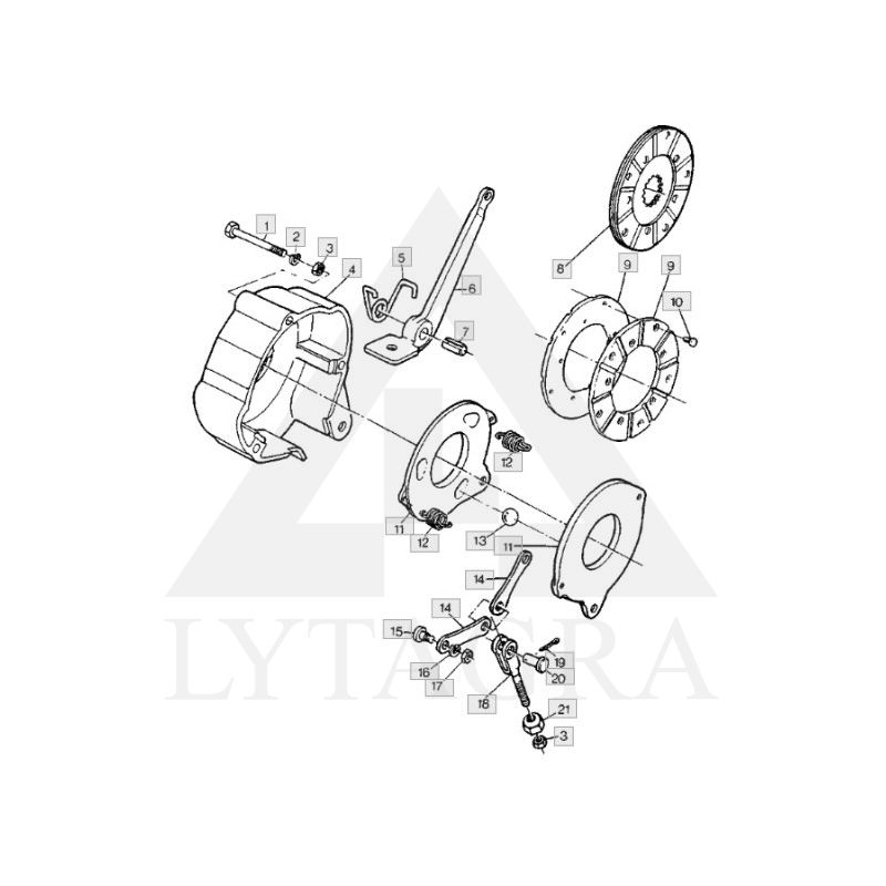 Stabdžių diskas JOHN DEERE AZ28508 / AZ242240
