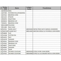 Z37932 SLI.SUJUNGIMO MOVA JOHN DEERE