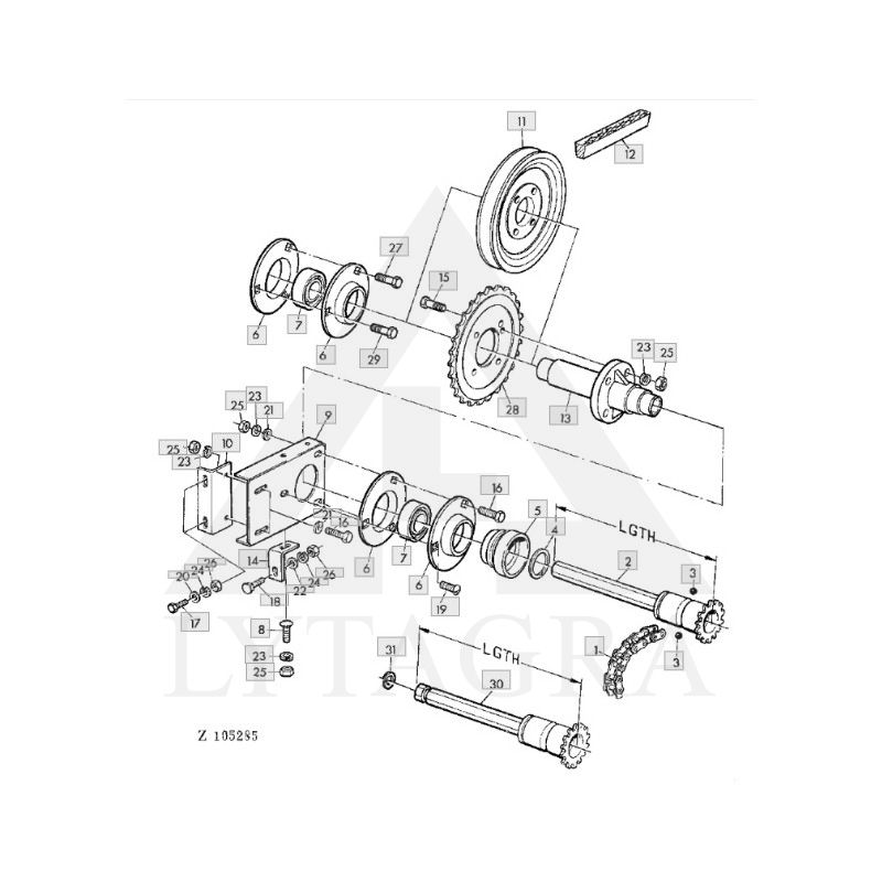 Velenas JOHN DEERE AZ20402