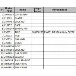 Z30931 PIRSTAS JOHN DEERE
