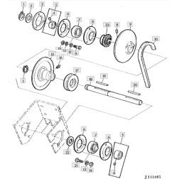 Z30769 METALINIS FLANSASJOHN DEERE