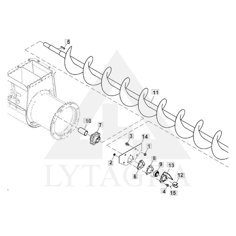 Elevatoriaus žvaigždutė Z 8 JOHN DEERE H133143