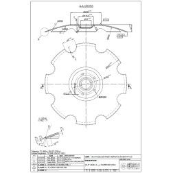 Diskas CELSAN 620x6 mm 5 skylės LEMKEN C 534949