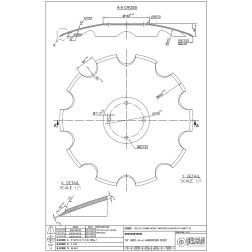 Diskas CELSAN 460x4 mm 4 skylės AMAZONE XL043 C 537696