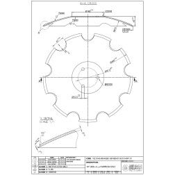 Diskas CELSAN 460x4 mm 3 skylės HORSCH C 534901