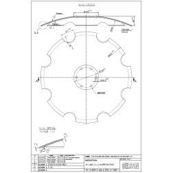 Diskas CELSAN 460x5 mm 6 skylės LEMKEN C 534907