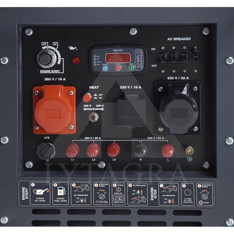 Dyzelinis elektros generatorius Daewoo 8.0kW DDAE11000DSE