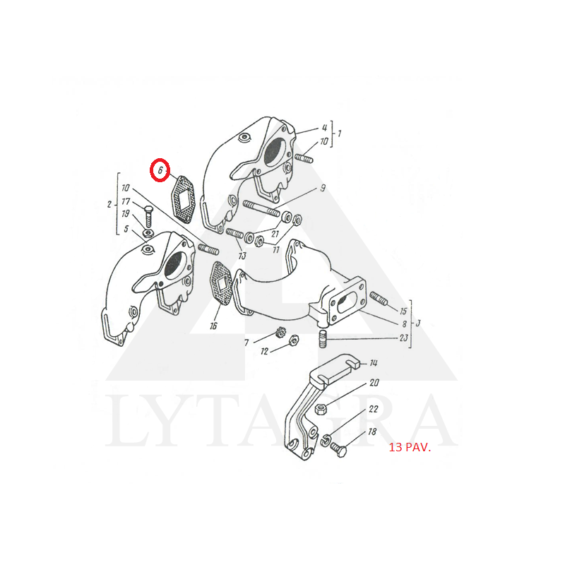 Įleidimo tarpinė D37M-1008070B