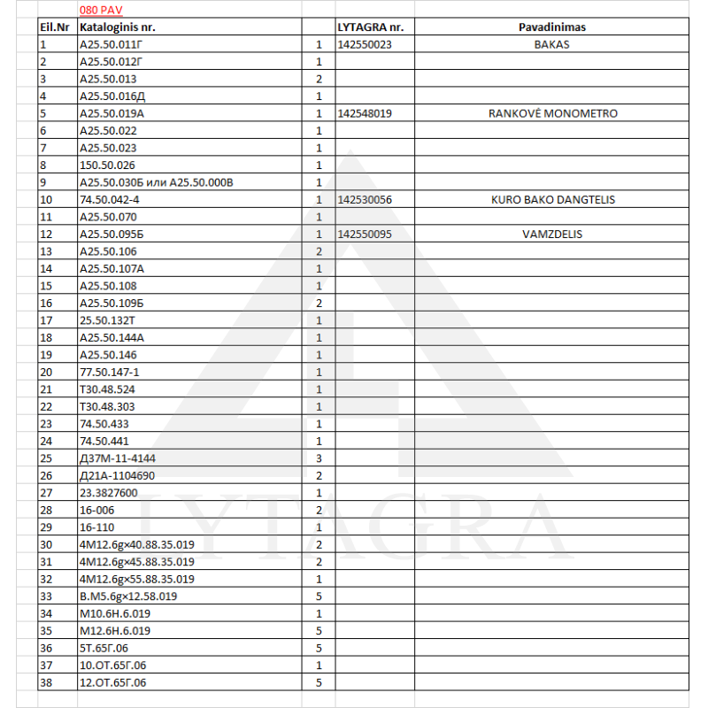 Bako  dangtelis 74.50.042