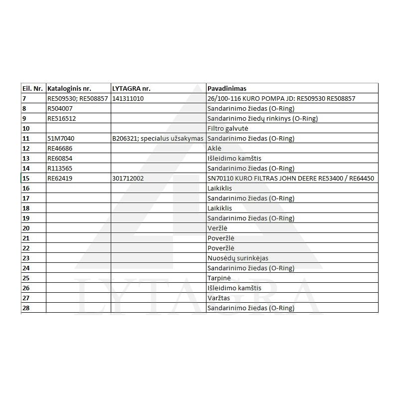 Kuro pompa 26/100-116