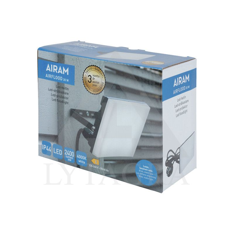 AIR30840 ŠVIESTUVAS IP44 30W/840 2400LM BKA-PZ-AIR30840