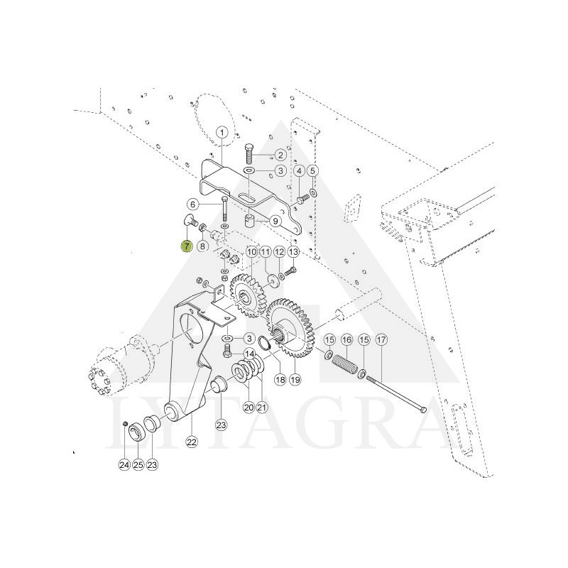 Varžtai su veržle spragilams M12x35 mm 8,8 CLAAS 653269