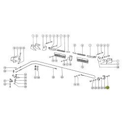 Varžtas su veržle M10x45 mm CLAAS 801886
