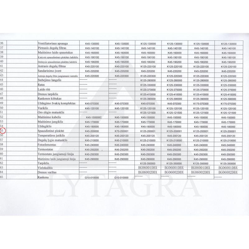 Valdymo plokštė (PCB) Stromtec K125-200001