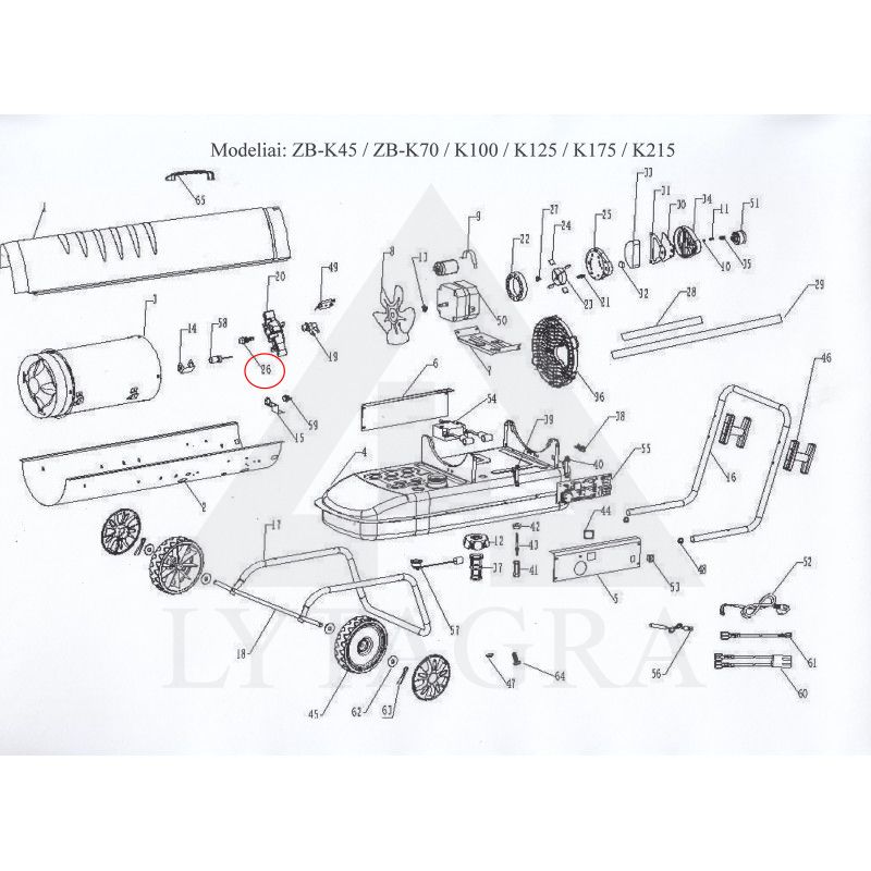Kuro purkštukas Danfoss K125-070100