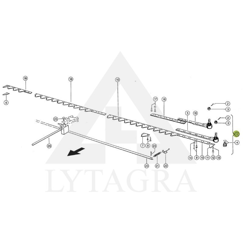 Sekcijinis dalgis 6,00 m CLAAS 630893
