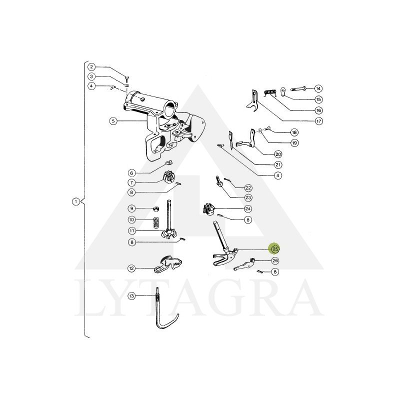 Kabliukas rišimo aparatui CLAAS 52731 / 000088