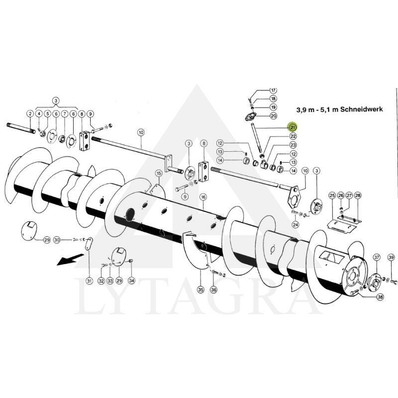 Sraigės piršto laikiklis CLAAS 645830