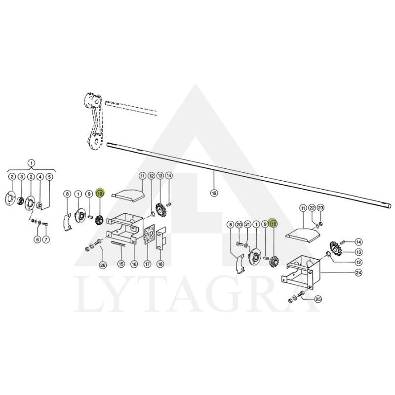 Reduktoriaus dantratis CLAAS 605588
