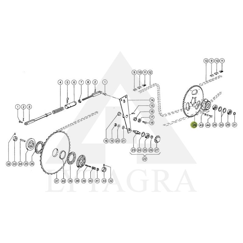 Grandinė CLAAS 670229