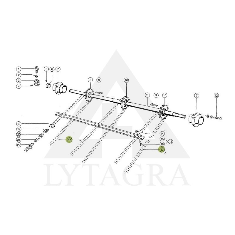 Grandinė nuožulnios kameros CLAAS 676597