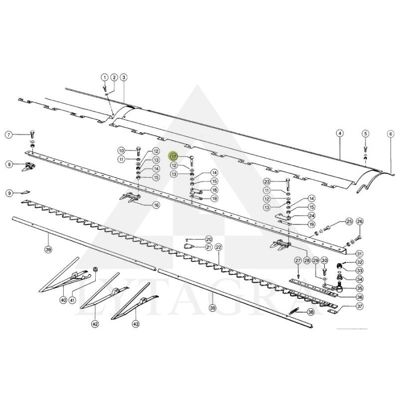 Segmentas pusinis CLAAS 611204