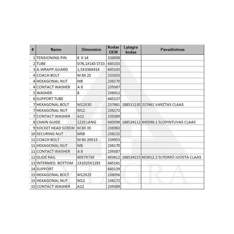 645098.1 SLOPINTUVAS CLAAS