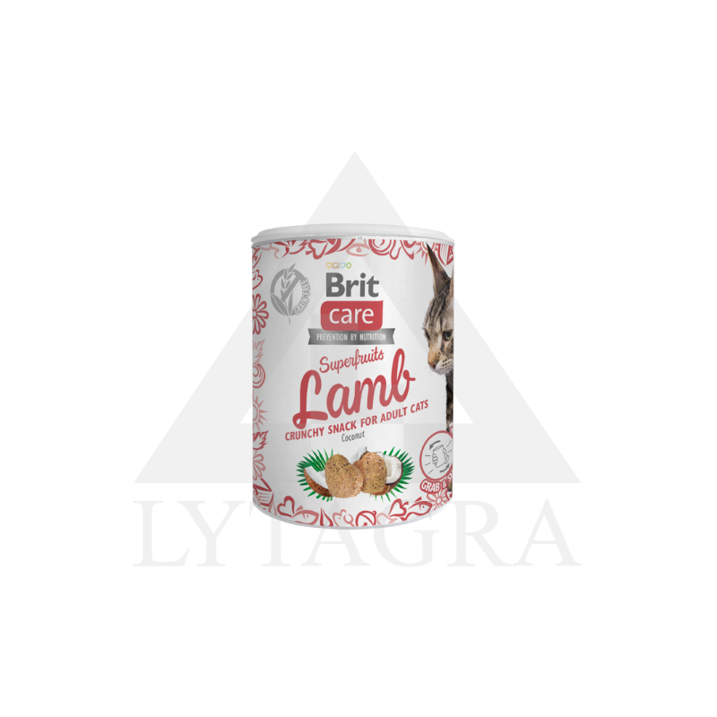 BEGR.SKANĖSTAS SUAUG.KATĖMS SU ĖRIENA 100 G BRIT CARE
