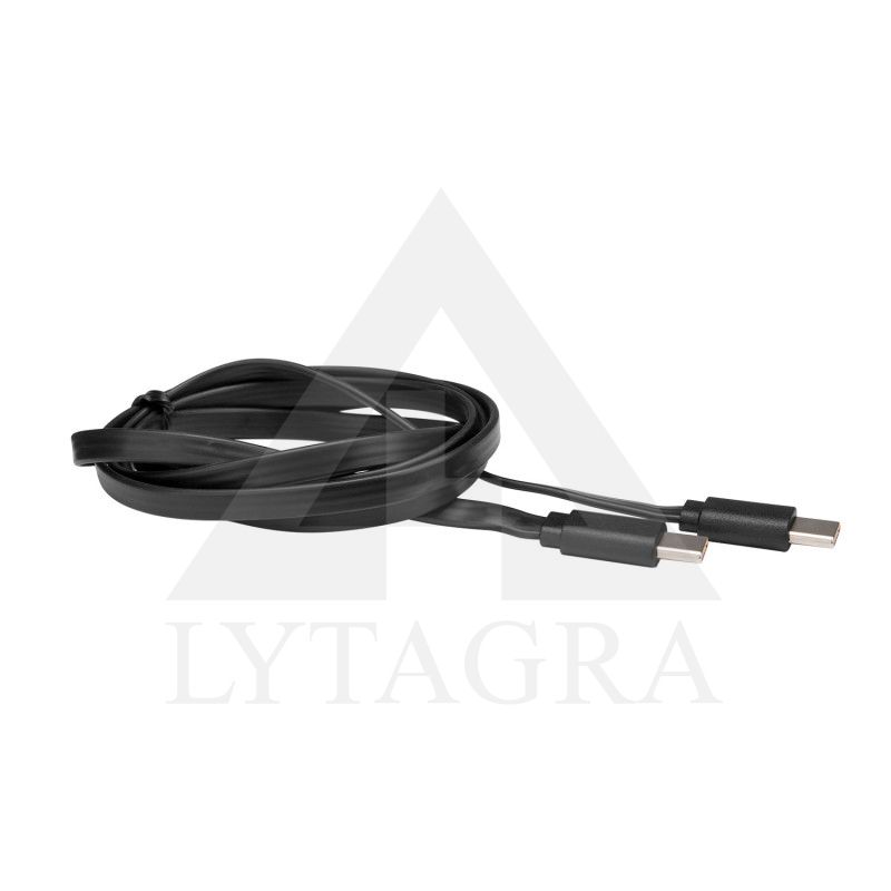 ALCA Laidas C / C tipo USB 2.0 juodas, 100cm ilgio (išmaniems, mobiliems, MP3)