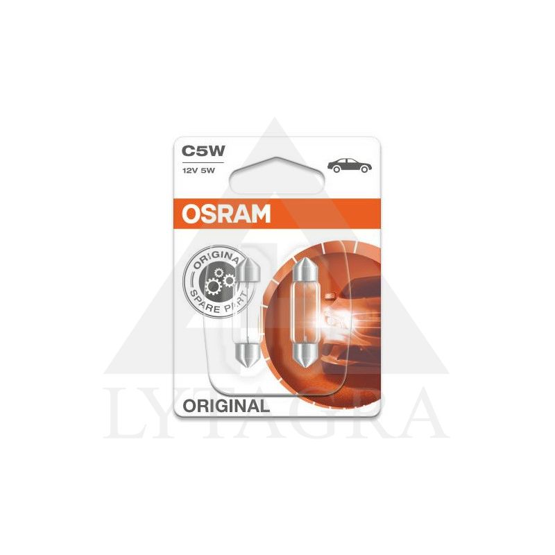 OSRAM Automobilinės lemputės 5W 12V SV8.5-8 2vnt