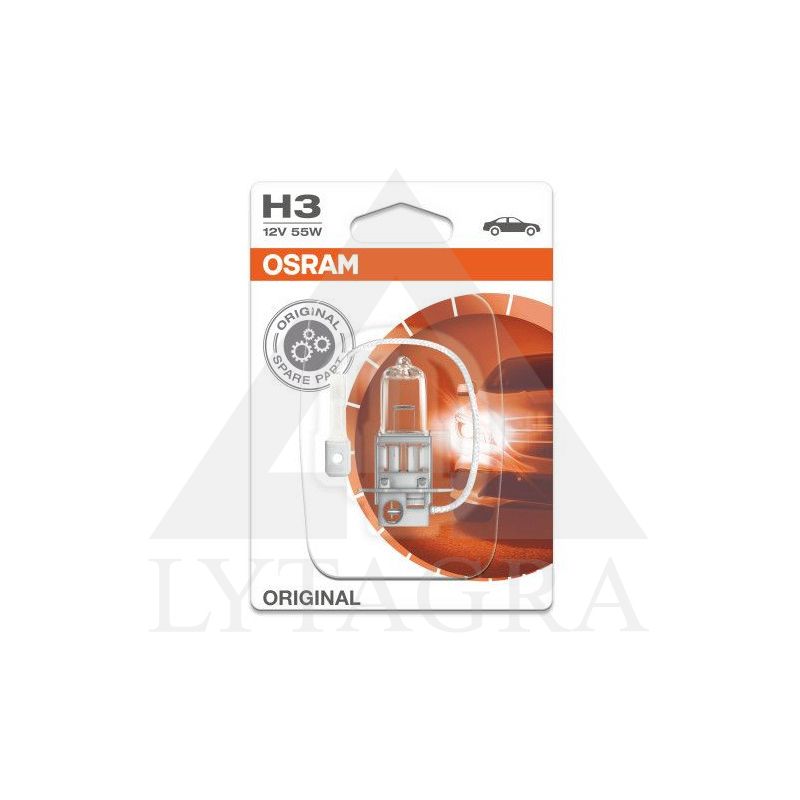 OSRAM Automobilinė lemputė H3 55W 12V PK22S 1vnt