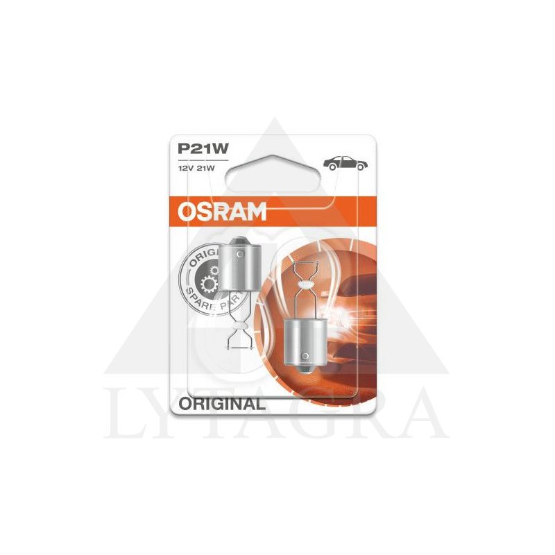 OSRAM Automobilinės lemputės 21W 12V BA15S 2vnt