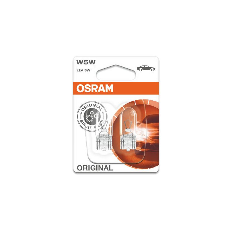 OSRAM Automobilinės lemputės 5W 12V W2.1x9.5D 2vnt