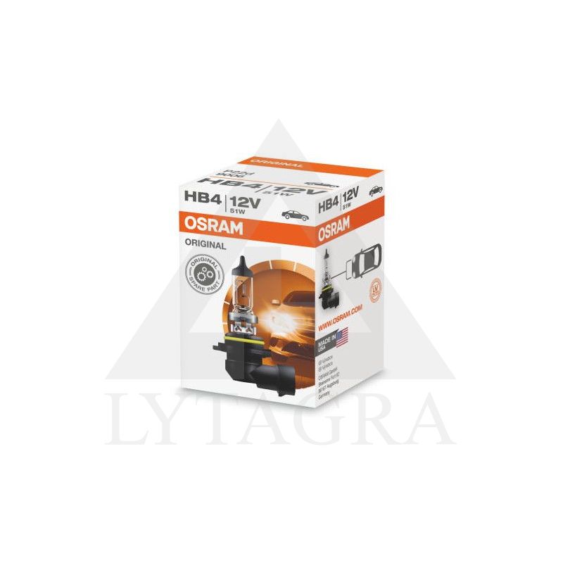 OSRAM Automobilinė lemputė HB4 51W 12V P22D (amerikietiškiems automobiliams) 1vnt