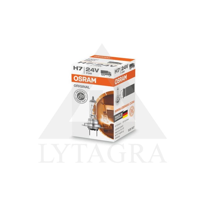 OSRAM Automobilinė lemputė H7 70W 24V PX26D 1vnt