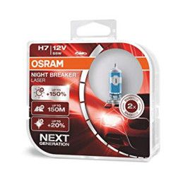 OSRAM Automobilinės lemputės NIGHT BREAKER LASER +150% H7 55W 12V PX26D 2vnt