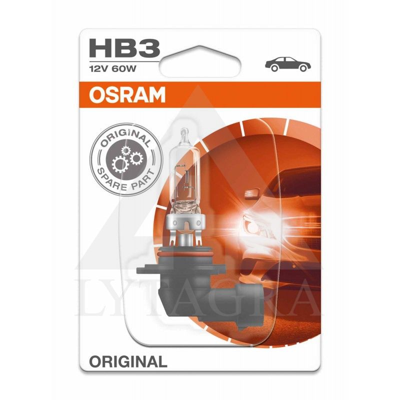 OSRAM Automobilinė lemputė HB3 60W 12V P20D (amerikietiškiems automobiliams) 1vnt