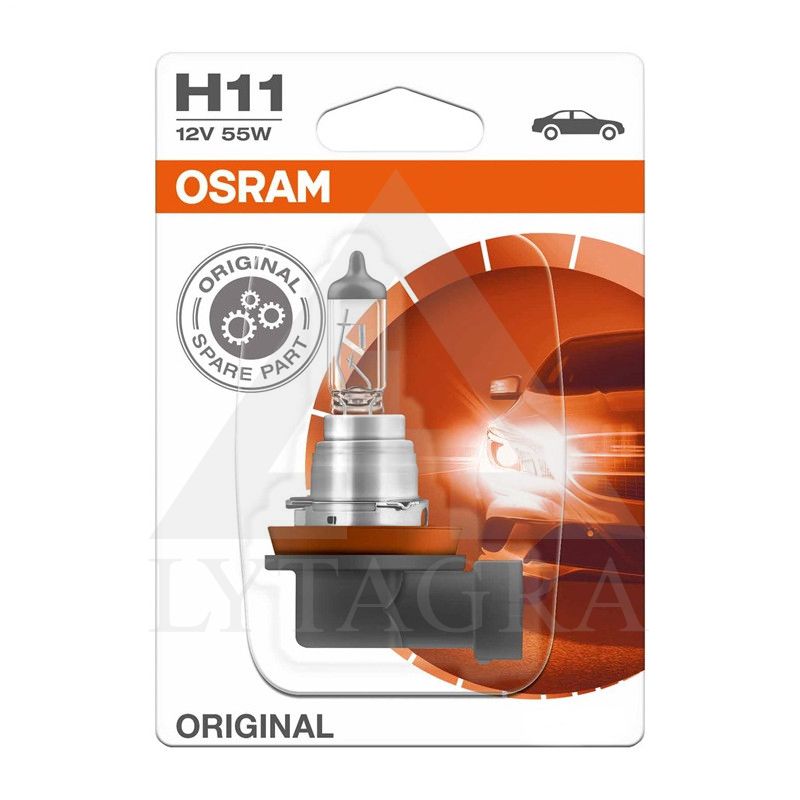 OSRAM Automobilinė lemputė H11 55W 12V PGJ19-2 1vnt