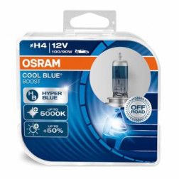 OSRAM Automobilinės lemputės COOL BLUE BOOST H4 100/90W 12V P43T 2vnt